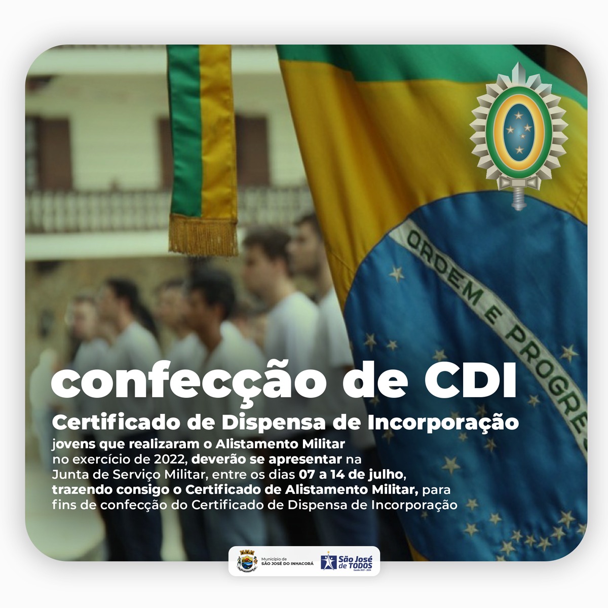 CONFECÇÃO DE CDI Certificado de Dispensa